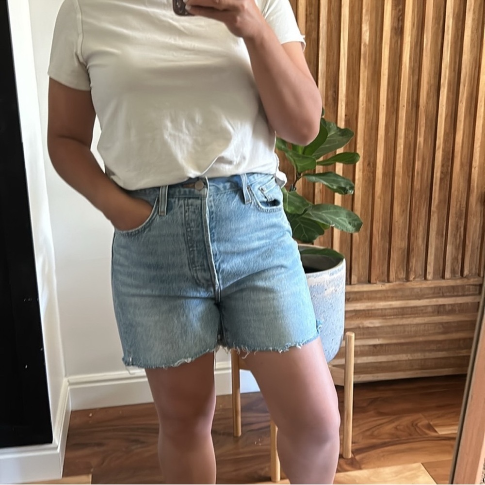 Denim forum the Yoko High Rise Short. 27